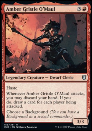 Amber Gristle O'Maul [Commander Legends: Battle for Baldur's Gate] | Pegasus Games WI