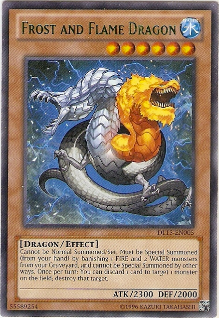 Frost and Flame Dragon (Green) [DL15-EN005] Rare | Pegasus Games WI