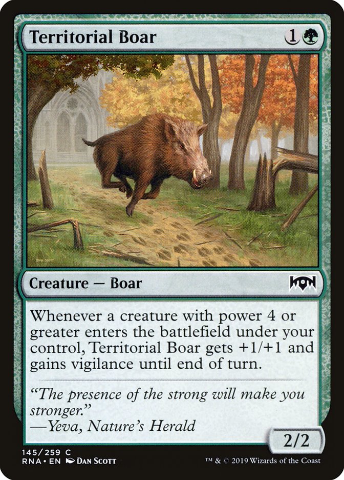 Territorial Boar [Ravnica Allegiance] | Pegasus Games WI