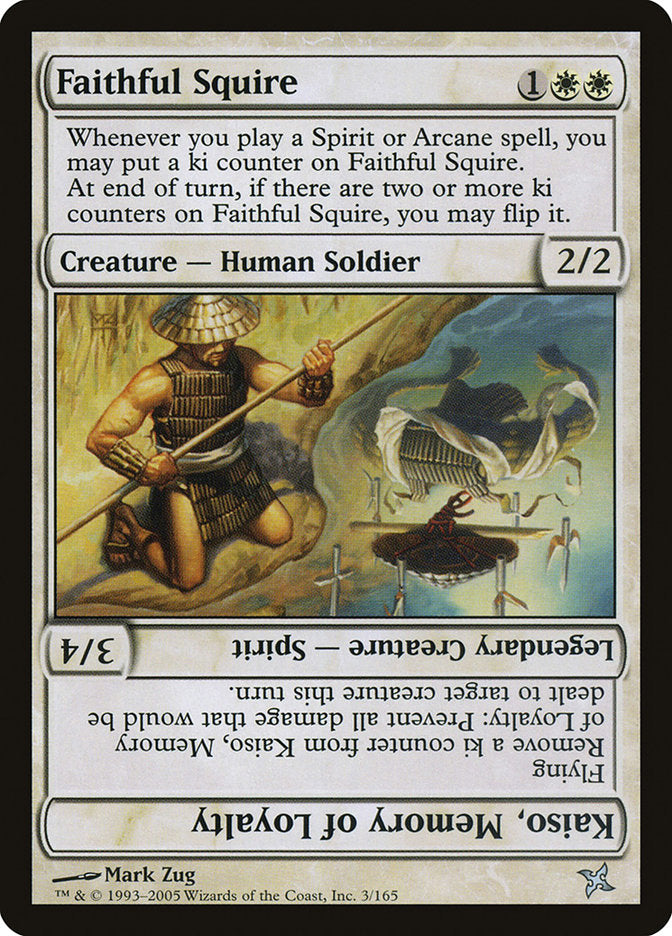 Faithful Squire // Kaiso, Memory of Loyalty [Betrayers of Kamigawa] | Pegasus Games WI