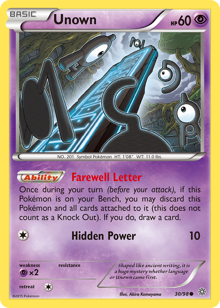 Unown (30/98) [XY: Ancient Origins] | Pegasus Games WI