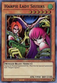 Harpie Lady Sisters (Green) [LDS2-EN065] Ultra Rare | Pegasus Games WI