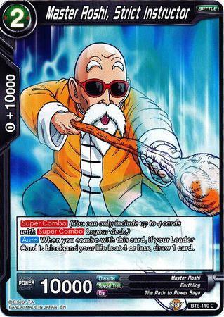 Master Roshi, Strict Instructor [BT6-110] | Pegasus Games WI