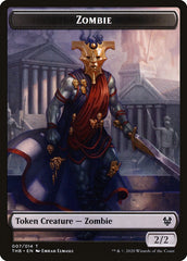 Human Soldier // Zombie Double-Sided Token [Theros Beyond Death Tokens] | Pegasus Games WI