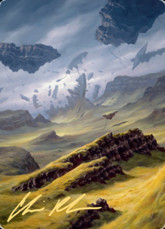 Plains 3 Art Card (Gold-Stamped Signature) [Zendikar Rising Art Series] | Pegasus Games WI