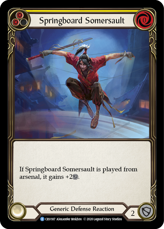 Springboard Somersault [CRU187] 1st Edition Rainbow Foil | Pegasus Games WI