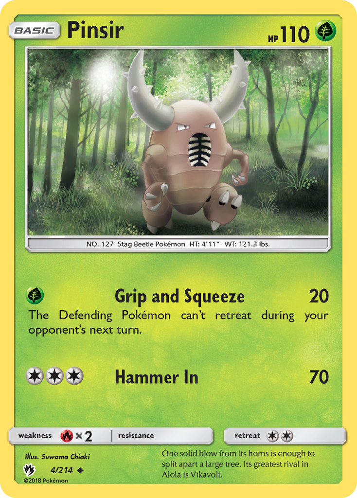 Pinsir (4/214) [Sun & Moon: Lost Thunder] | Pegasus Games WI