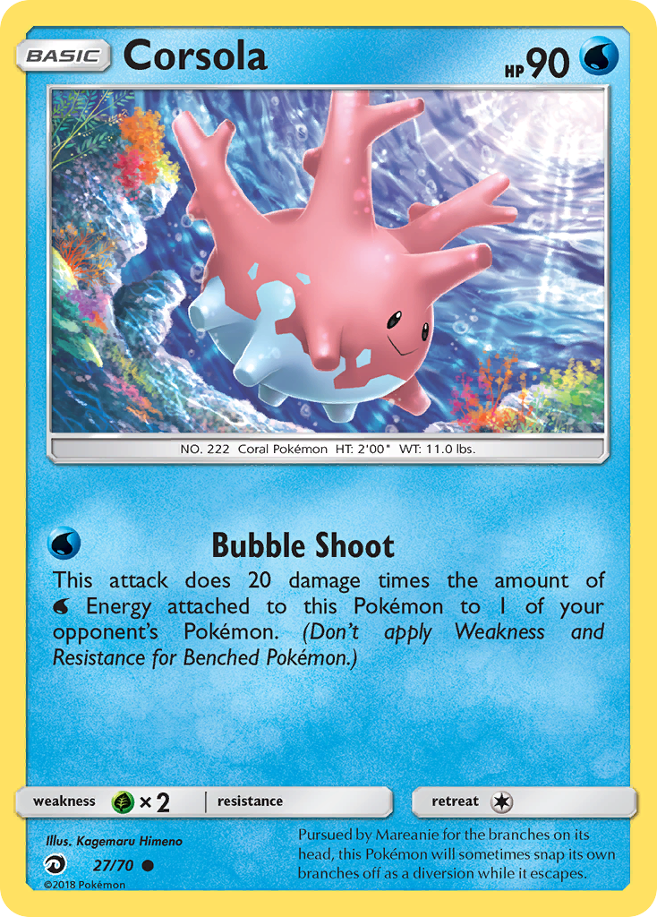 Corsola (27/70) [Sun & Moon: Dragon Majesty] | Pegasus Games WI