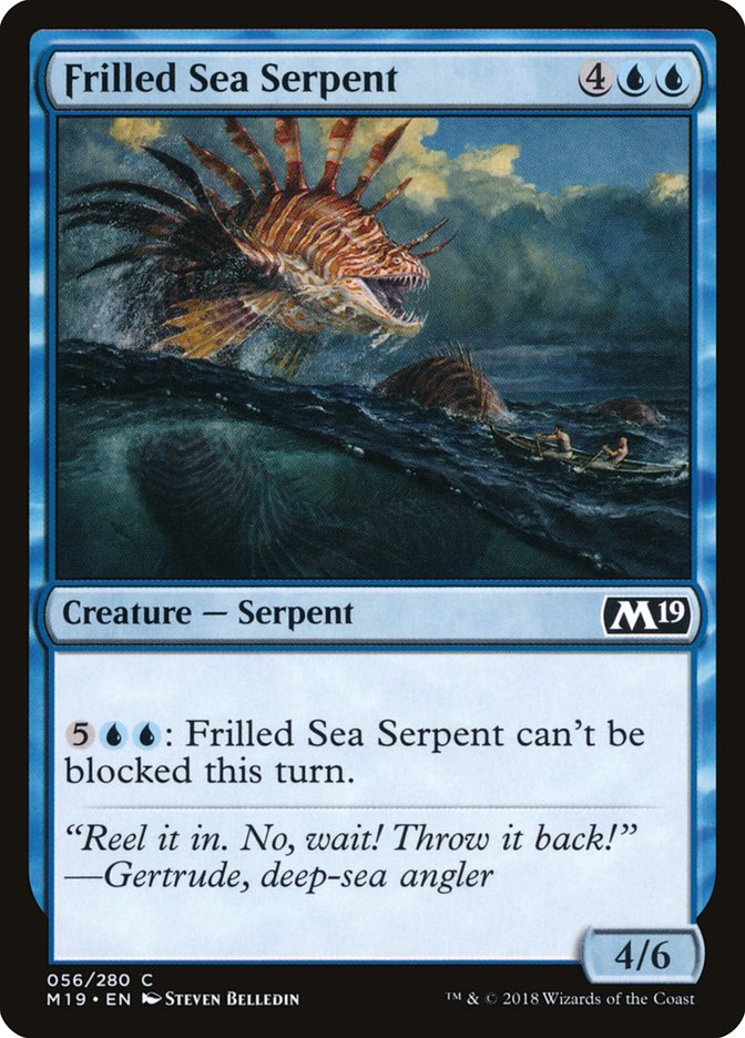 Frilled Sea Serpent [Core Set 2019] | Pegasus Games WI