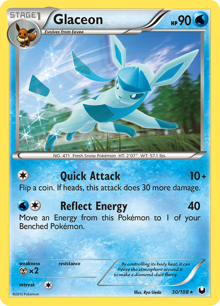 Glaceon (30/108) [Black & White: Dark Explorers] | Pegasus Games WI