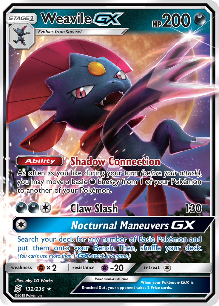 Weavile GX (132/236) [Sun & Moon: Unified Minds] | Pegasus Games WI