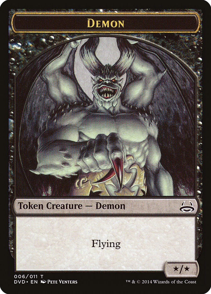 Demon Token (Divine vs. Demonic) [Duel Decks Anthology Tokens] | Pegasus Games WI