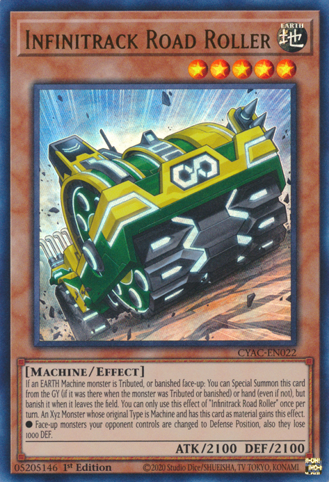 Infinitrack Road Roller [CYAC-EN022] Ultra Rare | Pegasus Games WI