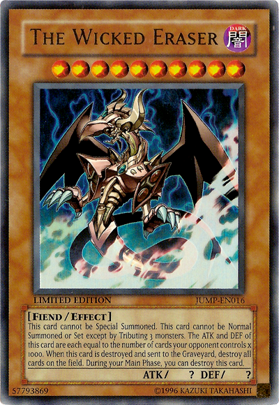 The Wicked Eraser [JUMP-EN016] Ultra Rare | Pegasus Games WI