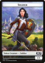 Soldier // Dinosaur Double-Sided Token [Game Night 2019 Tokens] | Pegasus Games WI