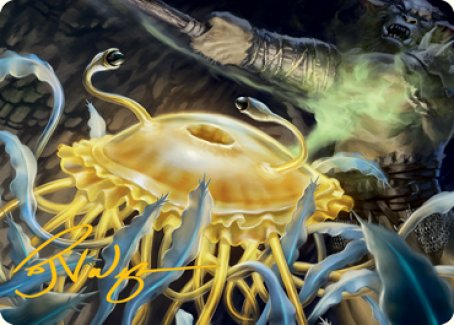 Flumph Art Card (Gold-Stamped Signature) [Dungeons & Dragons: Adventures in the Forgotten Realms Art Series] | Pegasus Games WI