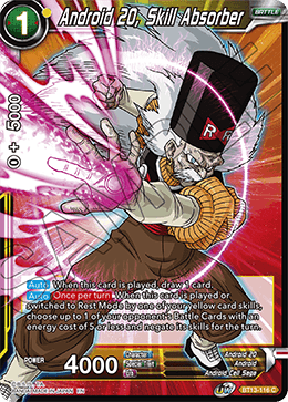 Android 20, Skill Absorber (Common) [BT13-116] | Pegasus Games WI