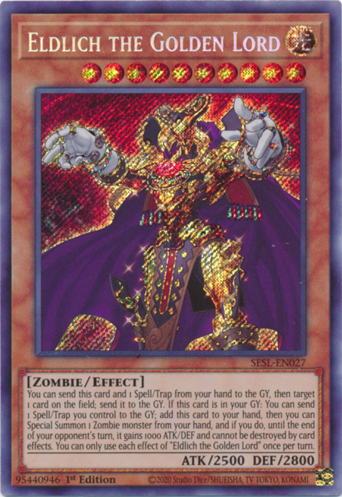 Eldlich the Golden Lord [SESL-EN027] Secret Rare | Pegasus Games WI