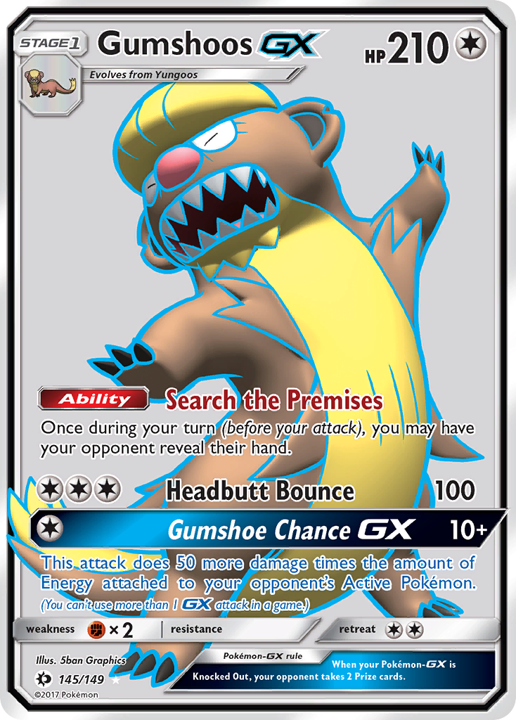 Gumshoos GX (145/149) [Sun & Moon: Base Set] | Pegasus Games WI