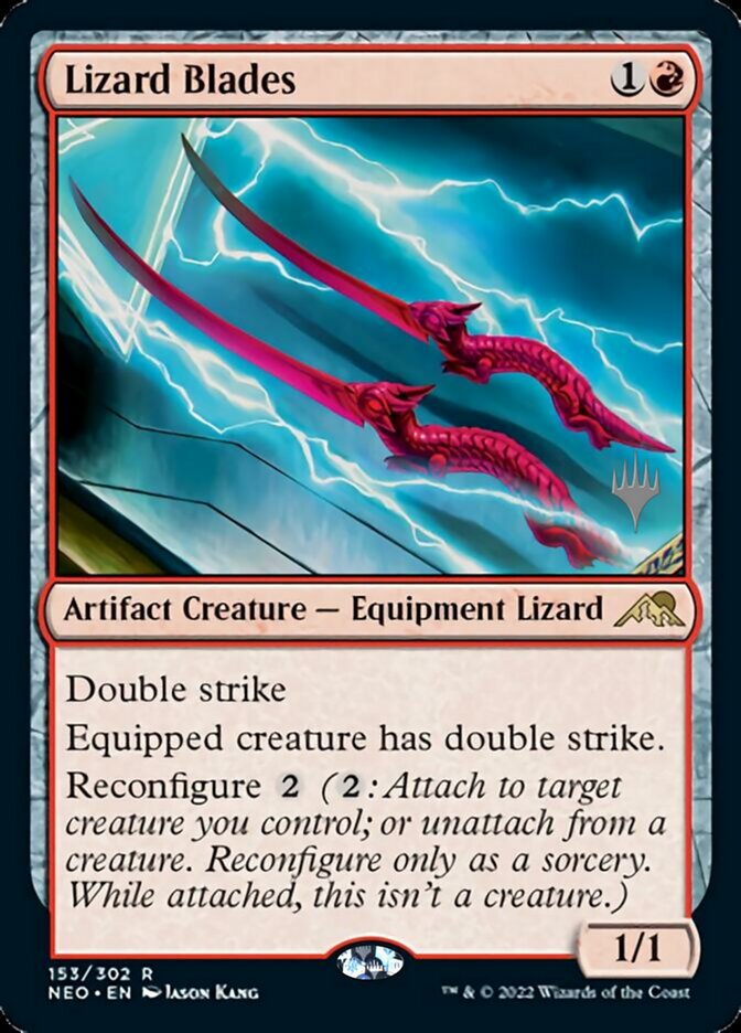 Lizard Blades (Promo Pack) [Kamigawa: Neon Dynasty Promos] | Pegasus Games WI