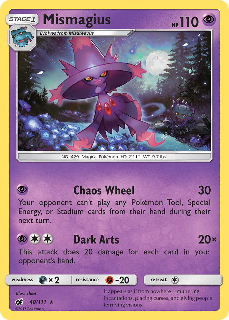Mismagius (40/111) [Sun & Moon: Crimson Invasion] | Pegasus Games WI