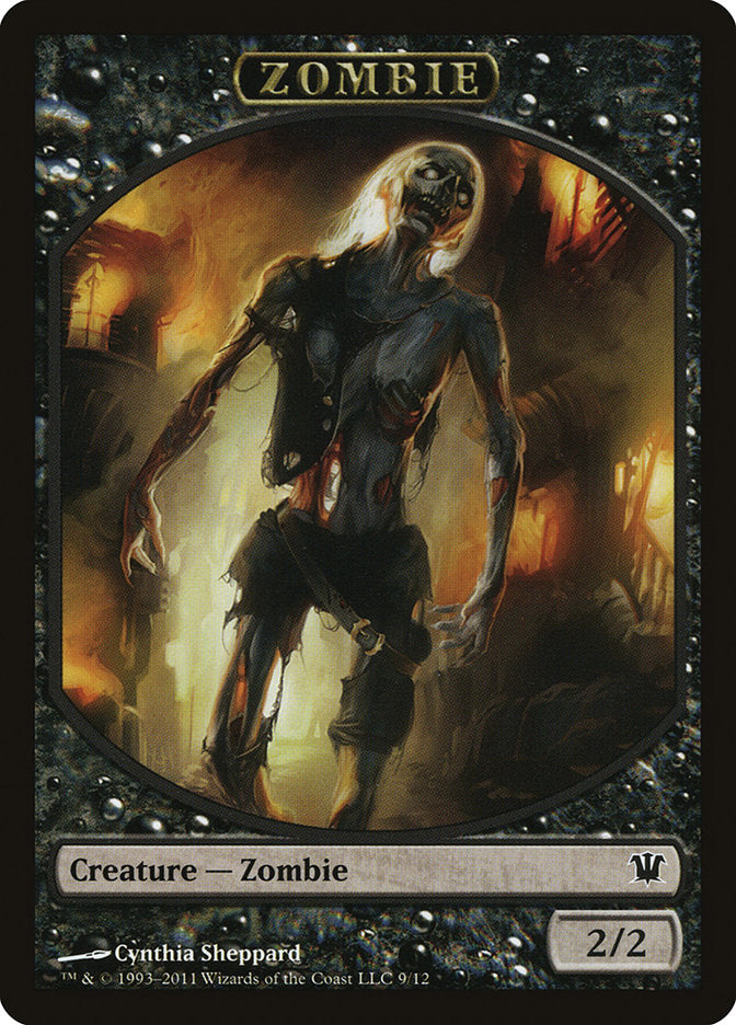 Zombie Token (9/12) [Innistrad Tokens] | Pegasus Games WI