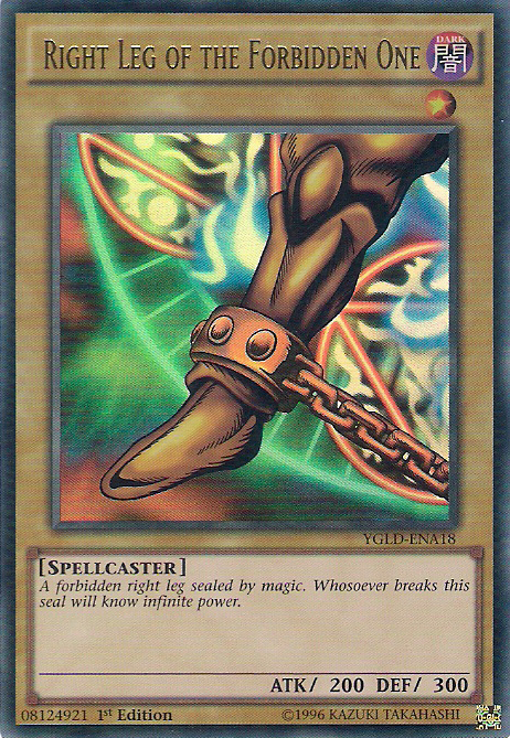 Right Leg of the Forbidden One (A) [YGLD-ENA18] Ultra Rare | Pegasus Games WI