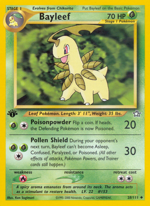 Bayleef (28/111) [Neo Genesis 1st Edition] | Pegasus Games WI