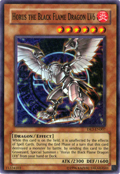 Horus the Black Flame Dragon LV6 [DR3-EN007] Super Rare | Pegasus Games WI