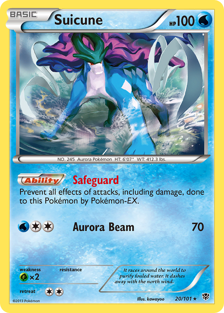 Suicune (20/101) [Black & White: Plasma Blast] | Pegasus Games WI