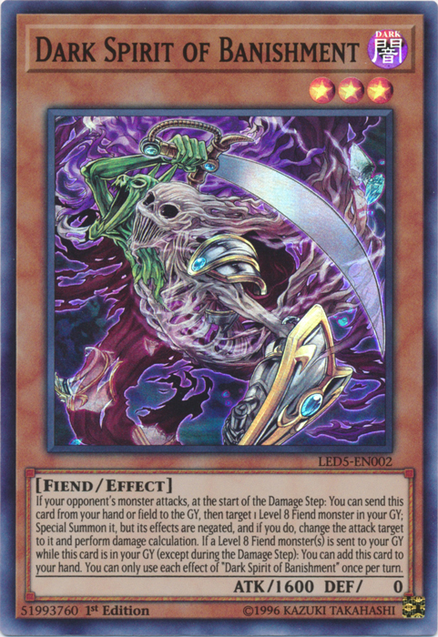 Dark Spirit of Banishment [LED5-EN002] Super Rare | Pegasus Games WI