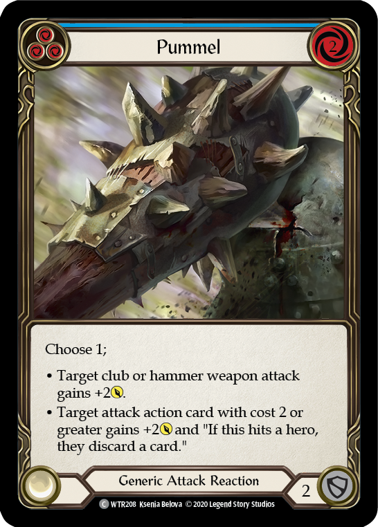 Pummel (Blue) [U-WTR208] (Welcome to Rathe Unlimited)  Unlimited Rainbow Foil | Pegasus Games WI