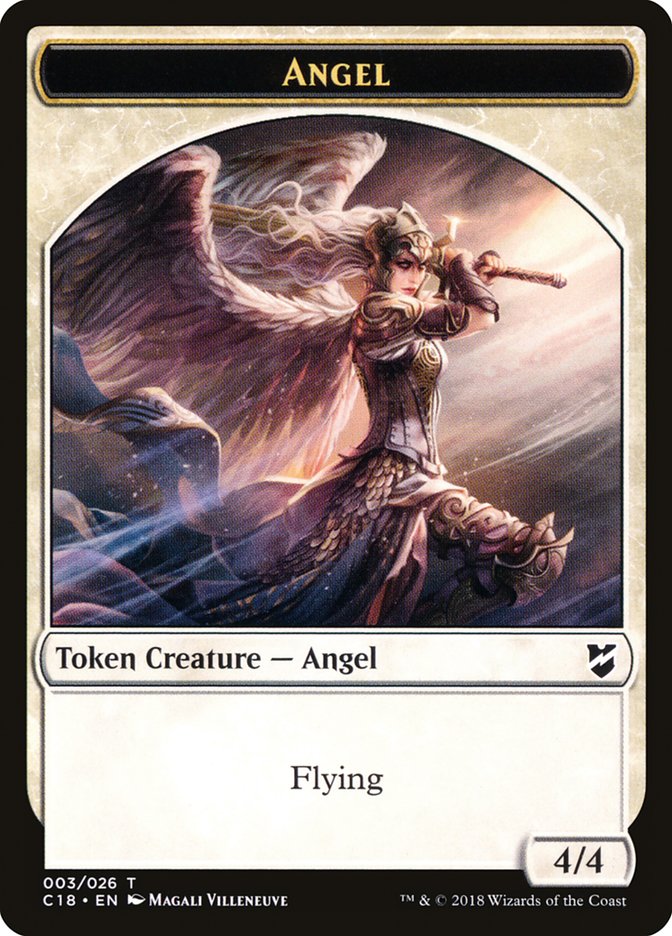 Manifest // Angel Double-Sided Token [Commander 2018 Tokens] | Pegasus Games WI