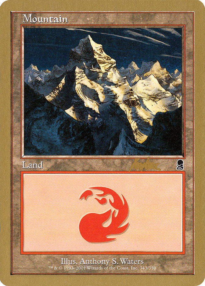 Mountain (bk343) (Brian Kibler) [World Championship Decks 2002] | Pegasus Games WI