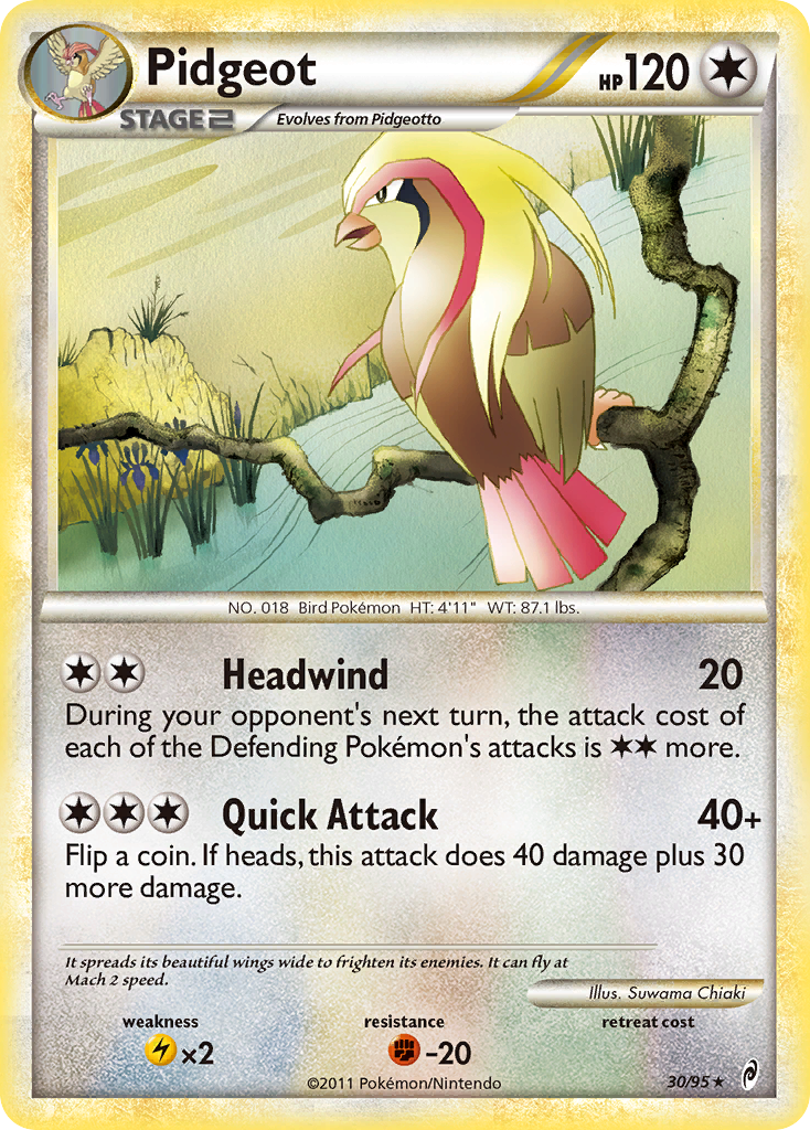 Pidgeot (30/95) [HeartGold & SoulSilver: Call of Legends] | Pegasus Games WI