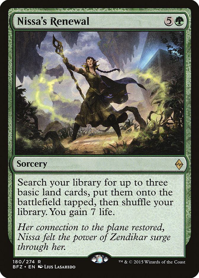 Nissa's Renewal [Battle for Zendikar] | Pegasus Games WI