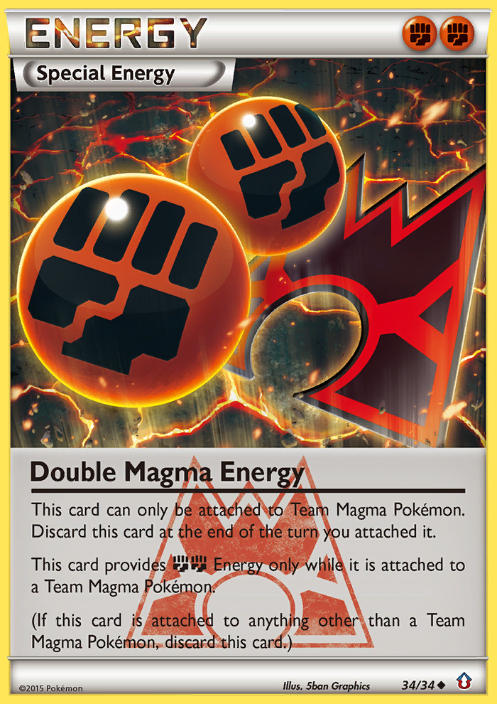 Double Magma Energy (34/34) [XY: Double Crisis] | Pegasus Games WI