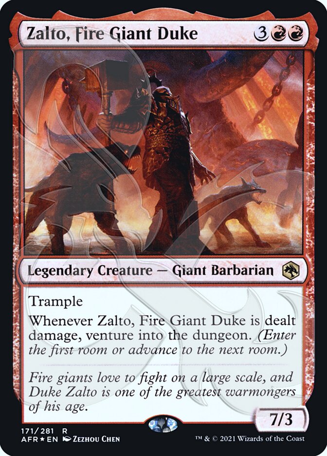 Zalto, Fire Giant Duke (Ampersand Promo) [Dungeons & Dragons: Adventures in the Forgotten Realms Promos] | Pegasus Games WI