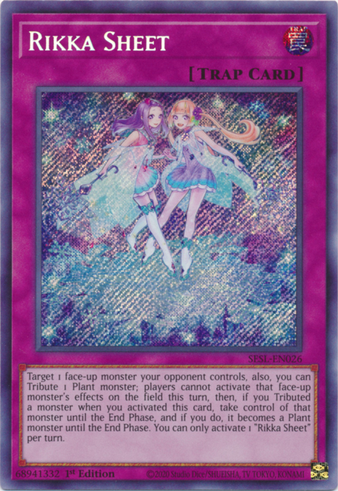 Rikka Sheet [SESL-EN026] Secret Rare | Pegasus Games WI