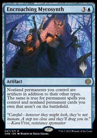 Encroaching Mycosynth (Promo Pack) [Phyrexia: All Will Be One Promos] | Pegasus Games WI