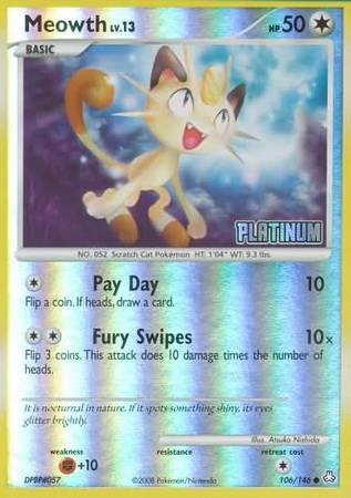 Meowth (106/146) [Burger King Promos: 2009 Collection] | Pegasus Games WI