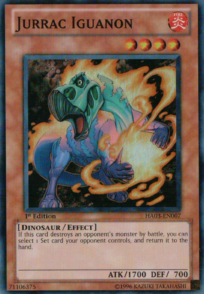 Jurrac Iguanon [HA03-EN007] Super Rare | Pegasus Games WI