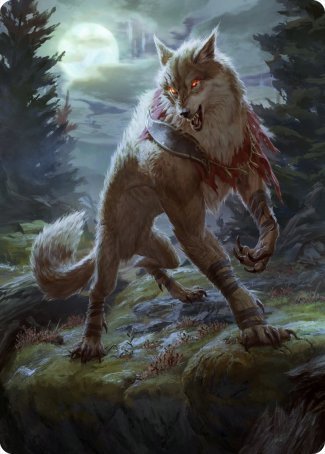Arlinn, the Moon's Fury 1 Art Card [Innistrad: Midnight Hunt Art Series] | Pegasus Games WI