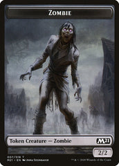 Saproling // Zombie Double-Sided Token [Core Set 2021 Tokens] | Pegasus Games WI