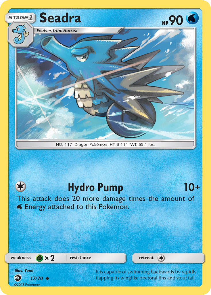 Seadra (17/70) [Sun & Moon: Dragon Majesty] | Pegasus Games WI