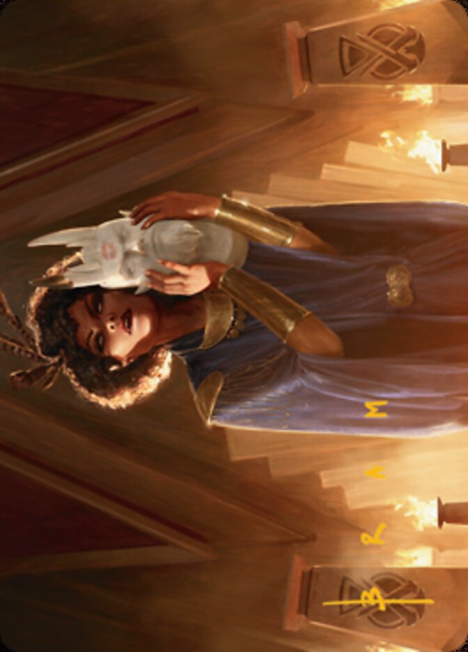 Cormela, Glamour Thief Art Card (Gold-Stamped Signature) [Streets of New Capenna Art Series] | Pegasus Games WI
