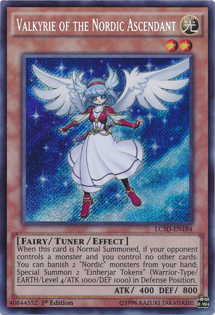 Valkyrie of the Nordic Ascendant [LC5D-EN184] Secret Rare | Pegasus Games WI