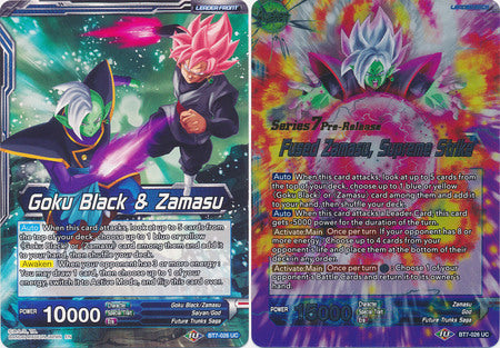 Goku Black & Zamasu // Fused Zamasu, Supreme Strike (Assault of the Saiyans) [BT7-026_PR] | Pegasus Games WI