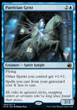 Patrician Geist (Promo Pack) [Innistrad: Midnight Hunt Promos] | Pegasus Games WI