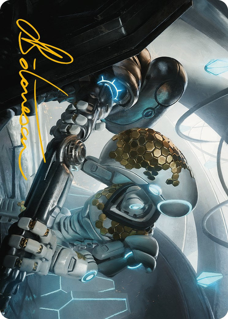 Myr Kinsmith Art Card (Gold-Stamped Signature) [Phyrexia: All Will Be One Art Series] | Pegasus Games WI
